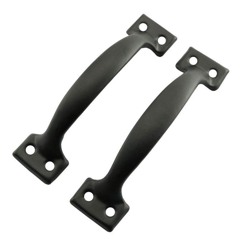 JCBIZ 10pcs Door Handle Iron Pulls 99mm in Black with Screws for Doors Drawers - Image 5